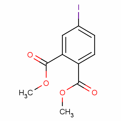 4-碘鄰苯二甲酸二甲酯結(jié)構(gòu)式_59340-47-5結(jié)構(gòu)式