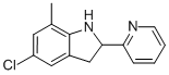 1H-indole,5-chloro-2,3-dihydro-7-methyl-2-(2-pyridinyl)-(9ci)Structure,595549-19-2Structure 1H-indole,5-chloro-2,3-dihydro-7-methyl-2-(2-pyridinyl)-(9ci) Structure,595549-19-2Structure