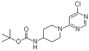 Tert-butyl 1-(6-chloropyrimidin-4-yl)piperidin-4-ylcarbamateStructure,596817-50-4Structure Tert-butyl 1-(6-chloropyrimidin-4-yl)piperidin-4-ylcarbamate Structure,596817-50-4Structure