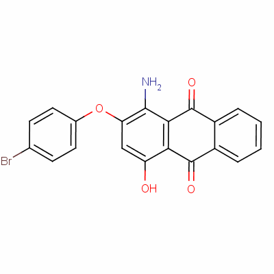 1-Amino-2-(4-bromophenoxy)-4-hydroxyanthraquinoneStructure,59722-76-8Structure 1-Amino-2-(4-bromophenoxy)-4-hydroxyanthraquinone Structure,59722-76-8Structure