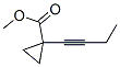 Cyclopropanecarboxylic acid,1-(1-butynyl)-,methyl ester (9ci)Structure,60042-80-0Structure Cyclopropanecarboxylic acid,1-(1-butynyl)-,methyl ester (9ci) Structure,60042-80-0Structure