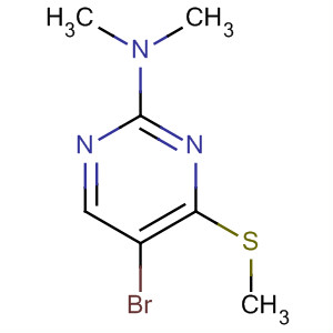 5-Bromo-n,n-dimethyl-4-methylthio-2-pyrimidinamineStructure,60186-82-5Structure 5-Bromo-n,n-dimethyl-4-methylthio-2-pyrimidinamine Structure,60186-82-5Structure