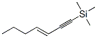 (E)-1-(trimethylsilyl)-3-hepten-1-yneStructure,60216-46-8Structure (E)-1-(trimethylsilyl)-3-hepten-1-yne Structure,60216-46-8Structure