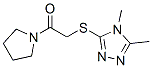 (9CI)-1-[[(4,5-二甲基-4H-1,2,4-噻唑-3-基)硫代]乙?；鵠-吡咯烷結(jié)構(gòu)式_603070-54-8結(jié)構(gòu)式