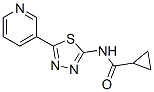 (9ci)-n-[5-(3-吡啶)-1,3,4-噻二唑-2-基]-環(huán)丙烷羧酰胺結(jié)構(gòu)式_603073-23-0結(jié)構(gòu)式