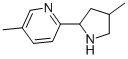 (9CI)-5-甲基-2-(4-甲基-2-吡咯烷)-吡啶結(jié)構(gòu)式_603089-92-5結(jié)構(gòu)式