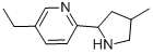 (9CI)-5-乙基-2-(4-甲基-2-吡咯烷)-吡啶結(jié)構(gòu)式_603089-94-7結(jié)構(gòu)式