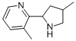 (9CI)-3-甲基-2-(4-甲基-2-吡咯烷)-吡啶結(jié)構(gòu)式_603089-96-9結(jié)構(gòu)式