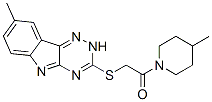 (9CI)-4-甲基-1-[[(8-甲基-2H-1,2,4-噻嗪o[5,6-b]吲哚-3-基)硫代]乙?；鵠-哌啶結(jié)構式_603946-23-2結(jié)構式