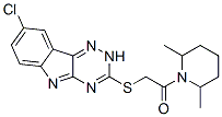 (9ci)-1-[[(8-氯-2H-1,2,4-噻嗪并[5,6-b]吲哚-3-基)硫代]乙?；鵠-2,6-二甲基-哌啶結(jié)構(gòu)式_603946-90-3結(jié)構(gòu)式
