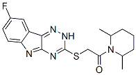 (9ci)-1-[[(8-氟-2H-1,2,4-噻嗪并[5,6-b]吲哚-3-基)硫代]乙?；鵠-2,6-二甲基-哌啶結(jié)構(gòu)式_603947-97-3結(jié)構(gòu)式