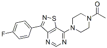 (9ci)-1-乙?；?4-[3-(4-氟苯基)異噻唑并[4,5-d]嘧啶-7-基]-哌嗪結(jié)構(gòu)式_604741-35-7結(jié)構(gòu)式