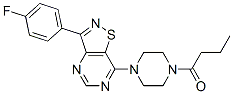 (9ci)-1-[3-(4-氟苯基)異噻唑并[4,5-d]嘧啶-7-基]-4-(1-氧代丁基)-哌嗪結(jié)構(gòu)式_604741-36-8結(jié)構(gòu)式