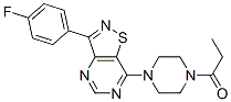 (9ci)-1-[3-(4-氟苯基)異噻唑并[4,5-d]嘧啶-7-基]-4-(1-氧代丙基)-哌嗪結(jié)構(gòu)式_604741-38-0結(jié)構(gòu)式