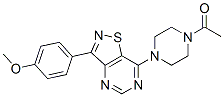 (9ci)-1-乙?；?4-[3-(4-甲氧基苯基)異噻唑并[4,5-d]嘧啶-7-基]-哌嗪結構式_604741-44-8結構式