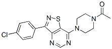 (9ci)-1-乙酰基-4-[3-(4-氯苯基)異噻唑并[4,5-d]嘧啶-7-基]-哌嗪結(jié)構(gòu)式_604741-49-3結(jié)構(gòu)式