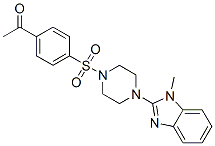 (9ci)-1-[(4-乙?；交?磺?；鵠-4-(1-甲基-1H-苯并咪唑-2-基)-哌嗪結(jié)構(gòu)式_604741-62-0結(jié)構(gòu)式