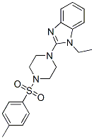 (9ci)-1-(1-乙基-1H-苯并咪唑-2-基)-4-[(4-甲基苯基)磺?；鵠-哌嗪結(jié)構(gòu)式_604741-71-1結(jié)構(gòu)式