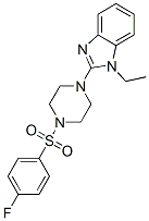 (9ci)-1-(1-乙基-1H-苯并咪唑-2-基)-4-[(4-氟苯基)磺?；鵠-哌嗪結(jié)構(gòu)式_604741-72-2結(jié)構(gòu)式