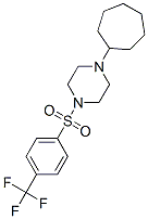 (9ci)-1-環(huán)庚基-4-[[4-(三氟甲基)苯基]磺?；鵠-哌嗪結(jié)構(gòu)式_604762-07-4結(jié)構(gòu)式
