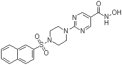 N-hydroxy-2-[4-(2-naphthalenylsulfonyl)-1-piperazinyl]-5-pyrimidinecarboxamide Structure,604769-01-9Structure