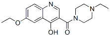 (9ci)-1-[(6-乙氧基-4-羥基-3-喹啉)羰基]-4-乙基-哌嗪結構式_604773-05-9結構式