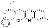 (9CI)-N-[(2-氯-7-甲基-3-喹啉)甲基]-N-(2-呋喃甲基)-丙酰胺結(jié)構(gòu)式_604780-60-1結(jié)構(gòu)式