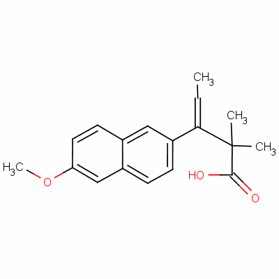 Beta-ethylidene-6-methoxy-alpha,alpha-dimethylnaphthalene-2-propionic acidStructure,60533-05-3Structure Beta-ethylidene-6-methoxy-alpha,alpha-dimethylnaphthalene-2-propionic acid Structure,60533-05-3Structure