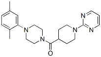 (9ci)-1-(2,5-二甲基苯基)-4-[[1-(2-嘧啶)-4-哌啶基]羰基]-哌嗪結構式_605621-29-2結構式