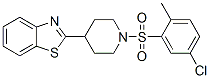 (9CI)-4-(2-苯并噻唑)-1-[(5-氯-2-甲基苯基)磺?；鵠-哌啶結構式_606082-22-8結構式