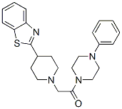 (9ci)-1-[[4-(2-苯并噻唑)-1-哌啶基]乙?；鵠-4-苯基-哌嗪結(jié)構(gòu)式_606083-35-6結(jié)構(gòu)式