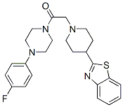 (9ci)-1-[[4-(2-苯并噻唑)-1-哌啶基]乙?；鵠-4-(4-氟苯基)-哌嗪結(jié)構(gòu)式_606083-36-7結(jié)構(gòu)式