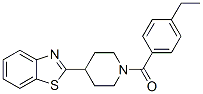 Piperidine, 4-(2-benzothiazolyl)-1-(4-ethylbenzoyl)-(9ci)Structure,606083-62-9Structure Piperidine, 4-(2-benzothiazolyl)-1-(4-ethylbenzoyl)-(9ci) Structure,606083-62-9Structure