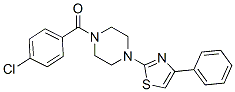 (9ci)-1-(4-氯苯甲酰基)-4-(4-苯基-2-噻唑)-哌嗪結(jié)構(gòu)式_606087-53-0結(jié)構(gòu)式