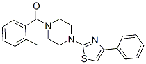 (9ci)-1-(2-甲基苯甲?；?-4-(4-苯基-2-噻唑)-哌嗪結(jié)構(gòu)式_606087-59-6結(jié)構(gòu)式