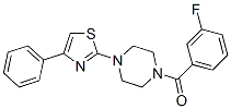 (9ci)-1-(3-氟苯甲酰基)-4-(4-苯基-2-噻唑)-哌嗪結(jié)構(gòu)式_606087-60-9結(jié)構(gòu)式