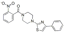 (9ci)-1-(2-硝基苯甲酰基)-4-(4-苯基-2-噻唑)-哌嗪結(jié)構(gòu)式_606087-62-1結(jié)構(gòu)式
