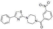 (9ci)-1-(3-硝基苯甲?；?-4-(4-苯基-2-噻唑)-哌嗪結(jié)構(gòu)式_606087-63-2結(jié)構(gòu)式