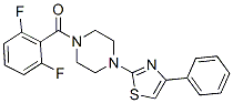 (9ci)-1-(2,6-二氟苯甲?；?-4-(4-苯基-2-噻唑)-哌嗪結(jié)構(gòu)式_606087-68-7結(jié)構(gòu)式