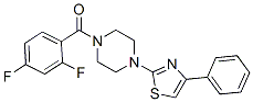 (9ci)-1-(2,4-二氟苯甲?；?-4-(4-苯基-2-噻唑)-哌嗪結(jié)構(gòu)式_606087-69-8結(jié)構(gòu)式