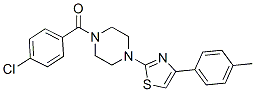 (9ci)-1-(4-氯苯甲?；?-4-[4-(4-甲基苯基)-2-噻唑]-哌嗪結構式_606087-71-2結構式