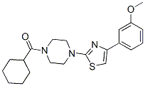 (9ci)-1-(環(huán)己基羰基)-4-[4-(3-甲氧基苯基)-2-噻唑]-哌嗪結構式_606088-58-8結構式