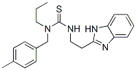(9CI)-N-[2-(1H-苯并咪唑-2-基)乙基]-N-[(4-甲基苯基)甲基]-N-丙基-硫脲結(jié)構(gòu)式_606090-91-9結(jié)構(gòu)式