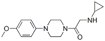 (9ci)-1-[(環(huán)丙基氨基)乙?；鵠-4-(4-甲氧基苯基)-哌嗪結(jié)構(gòu)式_606096-38-2結(jié)構(gòu)式