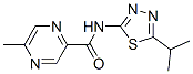 (9CI)-5-甲基-N-[5-(1-甲基乙基)-1,3,4-噻二唑-2-基]-吡嗪羧酰胺結(jié)構(gòu)式_606096-81-5結(jié)構(gòu)式