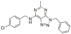 (9ci)-n-[(4-氯苯基)甲基]-5-甲基-3-(苯基甲基)-3H-1,2,3-噻唑并[4,5-d]嘧啶-7-胺結(jié)構(gòu)式_606108-27-4結(jié)構(gòu)式