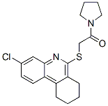 (9ci)-1-[[(3-氯-7,8,9,10-四氫-6-菲啶基)硫代]乙酰基]-吡咯烷結(jié)構(gòu)式_606108-77-4結(jié)構(gòu)式