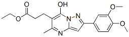 (9ci)-2-(3,4-二甲氧基苯基)-7-羥基-5-甲基-,乙酯吡唑并[1,5-a]嘧啶-6-丙酸結(jié)構(gòu)式_606114-58-3結(jié)構(gòu)式