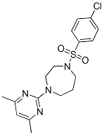 (9ci)-1-[(4-氯苯基)磺?；鵠-4-(4,6-二甲基-2-嘧啶)六氫-1H-1,4-二氮雜卓結(jié)構(gòu)式_606118-06-3結(jié)構(gòu)式