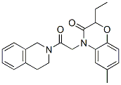 (9ci)-2-[(2-乙基-2,3-二氫-6-甲基-3-氧代-4H-1,4-苯并噁嗪-4-基)乙?；鵠-1,2,3,4-四氫-異喹啉結(jié)構(gòu)式_606120-31-4結(jié)構(gòu)式